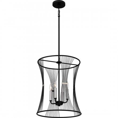 Quoizel LEI2816MBK Leiland Pendant 4 lights matte black. Pendant