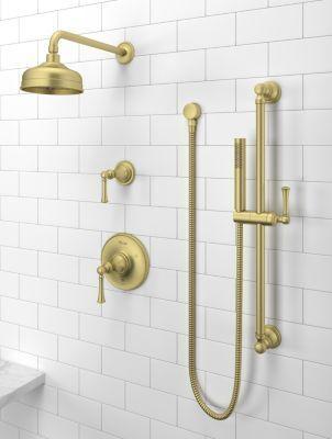 Pfister Tisbury Raincan Showerhead in Brushed Gold
