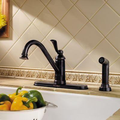 Pfister Tuscan Bronze Portland 1-handle Kitchen Faucet LG34-4PY0