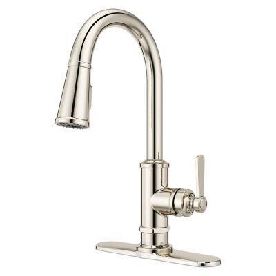 Pfister Polished Nickel 1-handle Pull-down Kitchen Faucet GT529-TDD
