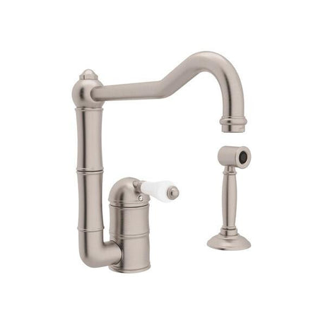 ROHL A3608LPWSSTN-2 Acqui® Kitchen Faucet With Side Spray