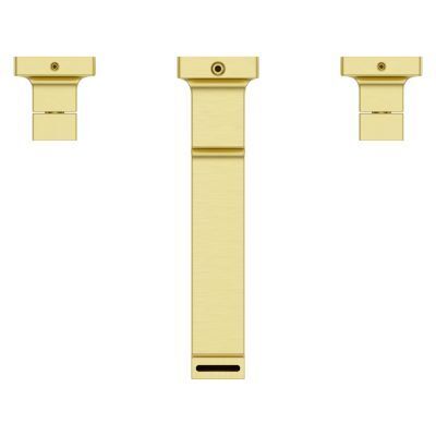 Brushed Gold 2-handle 8" Widespread Wall Mount Bathroom Faucet WITH... LG49-VRV3BG