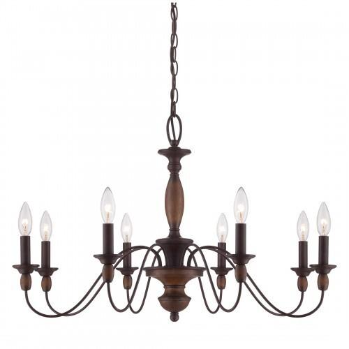 Quoizel HK5008TC Holbrook Chandelier tuscan brown 8lts Chandelier
