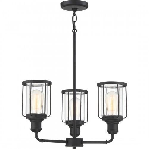 Quoizel LUD5020EK Ludlow Chandelier 3 light earth black Chandelier
