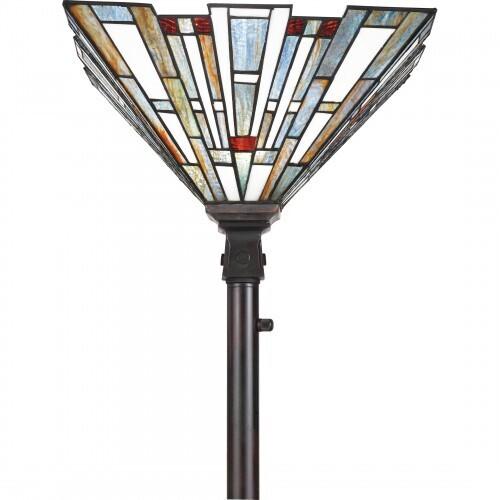 Quoizel TFMK9471VA Maybeck Torchiere tiffany 1 light valiant bronze Floor Lamp