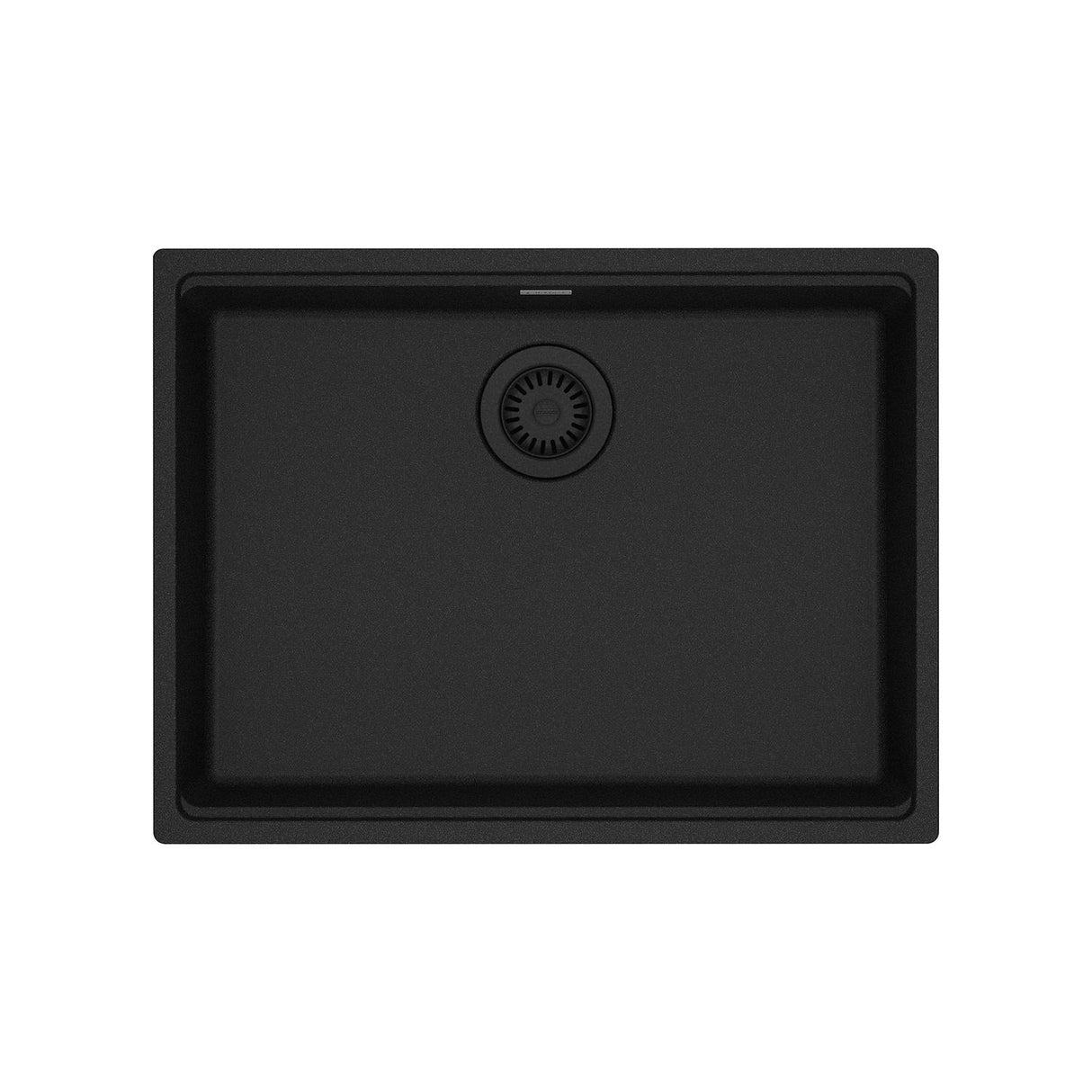 FRANKE MAG11023ADA-ONY Maris Undermount 25-in x 18.94-in Granite ADA Single Bowl Sink in Onyx In Onyx