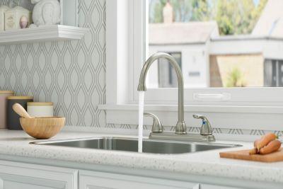 Pfister Brushed Nickel Pfirst Series 2-handle Kitchen Faucet G136-200S