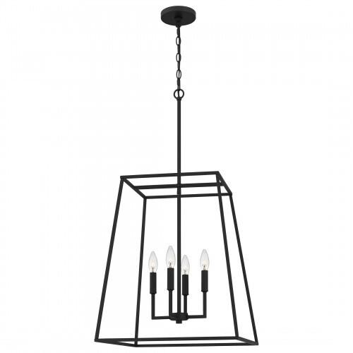 Quoizel PRC2818MBK Prescott Pendant 4 lights matte black Pendant