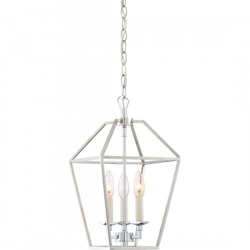 Quoizel AVY5203PK Aviary 3 light foyer plshd nkl Pendant