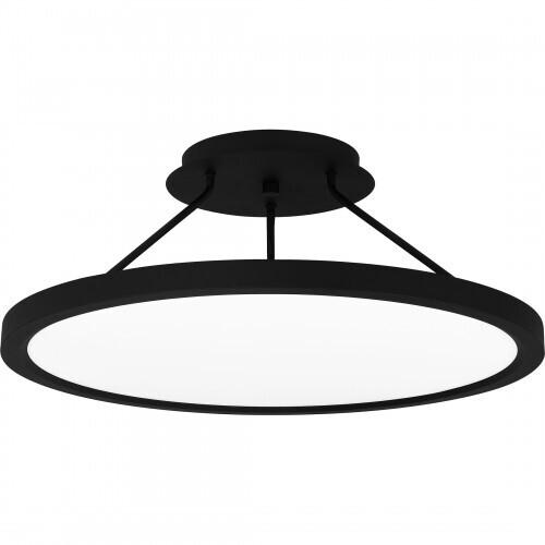 Quoizel OST1820EK Outskirts Semi flush led light earth black Semi-Flush Mount