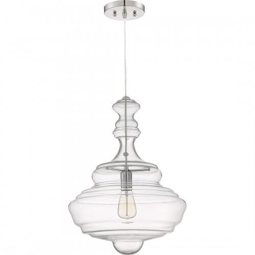 Quoizel QF2046C Morocco Pendant plsh chrm 16"d Pendant