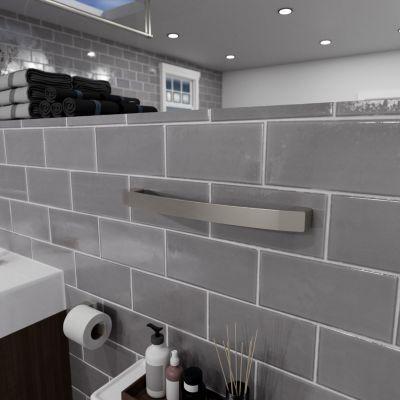 Pfister Brushed Nickel Kenzo 18" Towel Bar BTB-DF1K