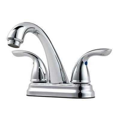 Pfister Polished Chrome Job Pack Pfirst Series Centerset Bath Faucet LJ148-700C