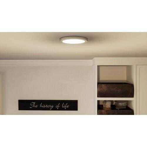 Quoizel OST1708BN Outskirts Flush mount 7.5"d brushed nickel Flush Mount