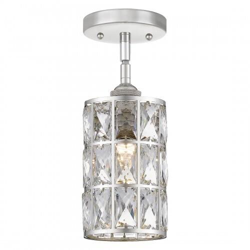 Quoizel QPP4046PK Oliver Mini pendant 1 light polished nickel Mini Pendant