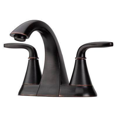 Pfister Tuscan Bronze 2-handle 4" Centerset Bathroom Faucet LG48-WF0Y