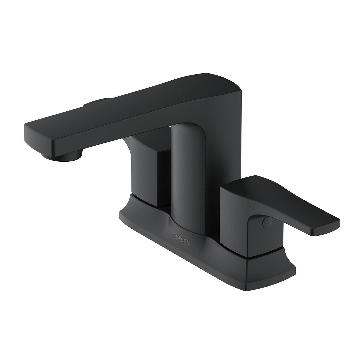 Gerber D307070BS Tribune Two Handle Centerset Bathroom Faucet - Satin Black