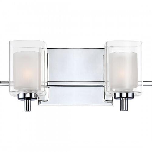 Quoizel KLT8602CLED Kolt Led bath fixture 2 light polished chrome Bath Light