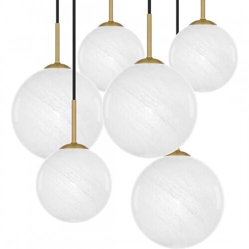 Quoizel QSF6198AB Quoizel Semi-Flush Mount Pendant 6 lights aged brass Pendant