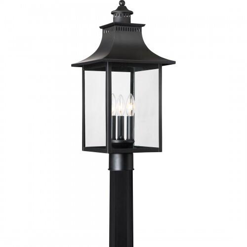 Quoizel CCR9010K Chancellor Outdoor post mystic black Outdoor Lantern