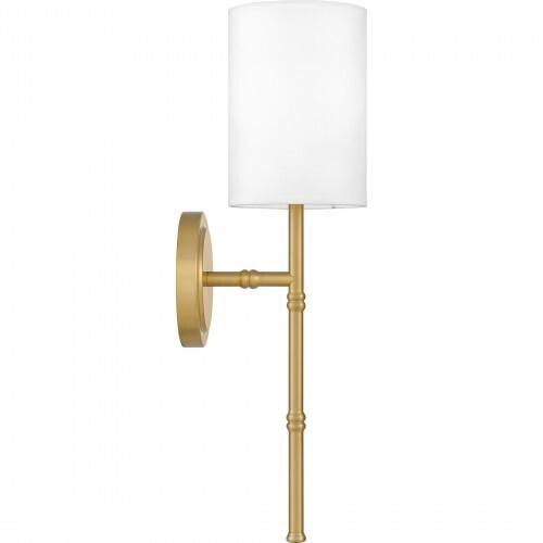 Quoizel QW16126AB Quoizel Wood Wall 1 light aged brass Wall Sconce