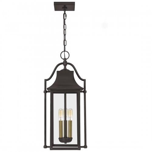 Quoizel MAN1911WT Manning Outdoor hanging 3 light western bronze Outdoor