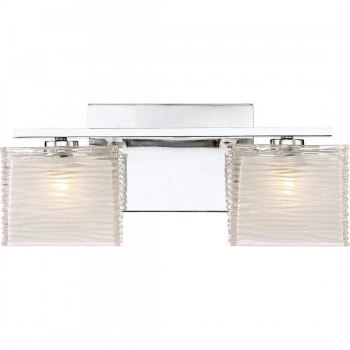 Quoizel WCP8602C Westcap Bath fixture 2 light polished chrome Bath Light