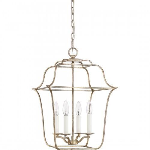 Quoizel GLY5204CS Gallery Foyer 4lt century silver leaf Pendant
