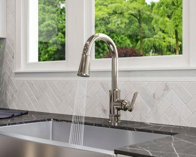 Pfister Polished Nickel 1-handle Pull-down Kitchen Faucet GT529-TDD