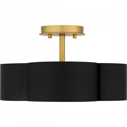 Quoizel BSM1714MBK Balsam Semi flush 4 lights matte black Semi-Flush Mount