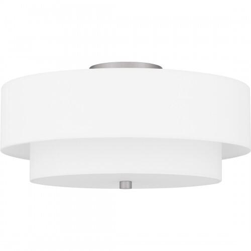 Quoizel QSF6177BN Quoizel Semi-Flush Mount Semi flush 2 lights brushed nickel. Semi-Flush Mount