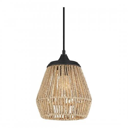 Quoizel RMI1509EK Romain Mini pendant 1 light earth black Mini Pendant