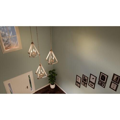 Quoizel VP5203WS Viewpoint Foyer 3lt weathered brass Pendant