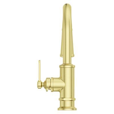 Pfister Brushed Gold 1-handle Pull-down Bar/prep Kitchen Faucet GT572-TDBG