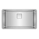 FRANKE PTX110-31 Pescara 32.5-in. x 18.5-in. 18 Gauge Stainless Steel Undermount Single Bowl Kitchen Sink - PTX110-31 In Pearl