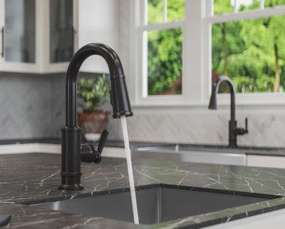 Pfister Tuscan Bronze 1-handle Pull-down Bar/prep Kitchen Faucet GT572-TDY