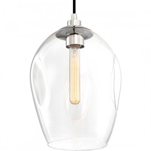 Quoizel NGA1510PK Nostalgia Mini pendant 1 light polished nickel Mini Pendant