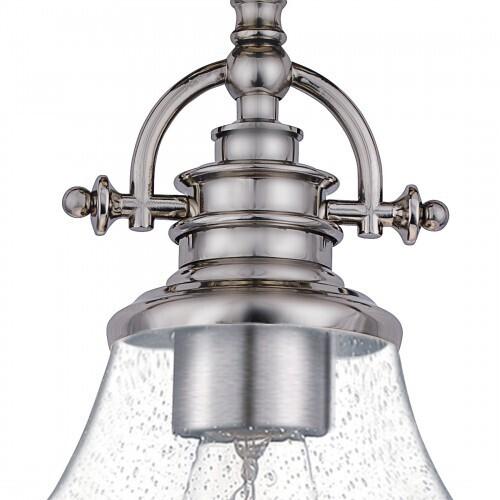 Quoizel GRTS2814BN Grant Pendant 1 light brushed nickel Pendant