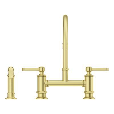 Pfister Brushed Gold 2-handle Kitchen Faucet LG31-TDBG