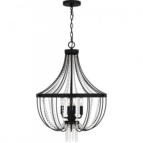 Quoizel ADL2820MBK Adelaide Pendant 4 lights matte black Pendant