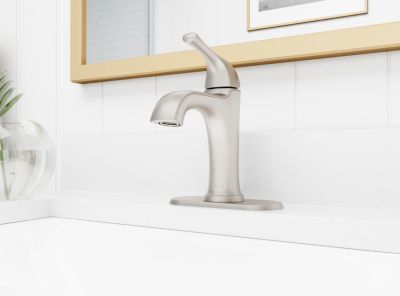 Pfister Spot Defense Brushed Nickel Single Control Bathroom Faucet LG42-MCA0GS