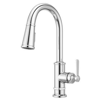 Pfister Polished Chrome 1-handle Pull-down Kitchen Faucet GT529-TDC