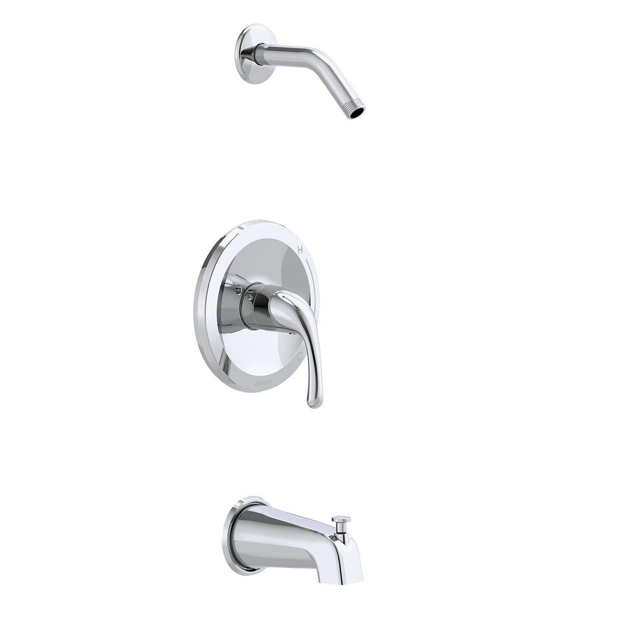 Gerber G00G9313LSBNTC Brushed Nickel Maxwell Single Handle Tub & Shower Trim Kit & TRE...