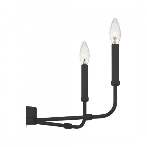 Quoizel ABR5024MBK Abner Chandelier 5 light matte black Chandelier