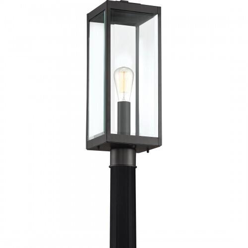 Quoizel WVR9007EK Westover Outdoor post 1 light earth black Outdoor Lantern