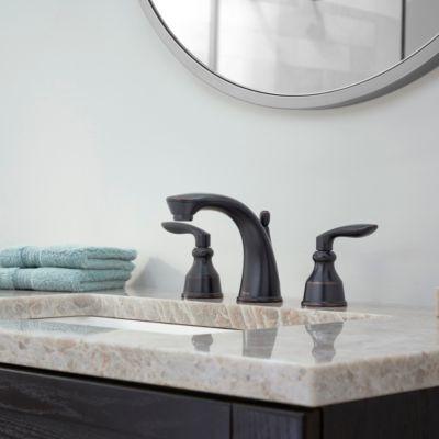 Pfister Tuscan Bronze Avalon Widespread Lavatory Faucet LG49-CB1Y