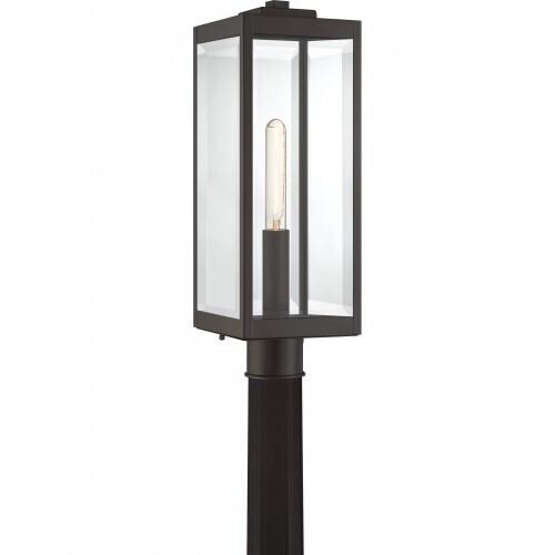 Quoizel WVR9007WT Westover Outdoor post 1 light western bronze Outdoor Lantern