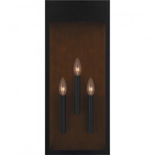 Quoizel MAE8410MBK Maren Outdoor wall 3 light matte black Outdoor Lantern