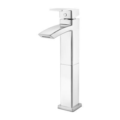 Pfister Polished Chrome Kenzo Single Handle Vessel Faucet LG40-DF1C