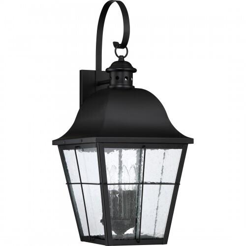 Quoizel MHE8412K Millhouse Outdoor wall jumbo mystic blck Outdoor Lantern